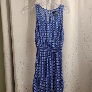 Gap Blue patterned A line dress